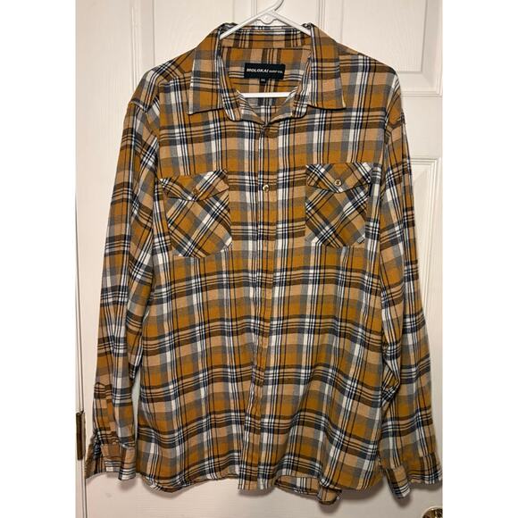 Molokai Surf‎ Co men’s flannel shirt. Size XXL - Picture 1 of 4